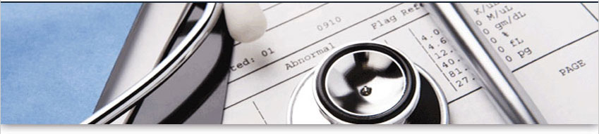 
Stethoscope laying on top of a medical chart